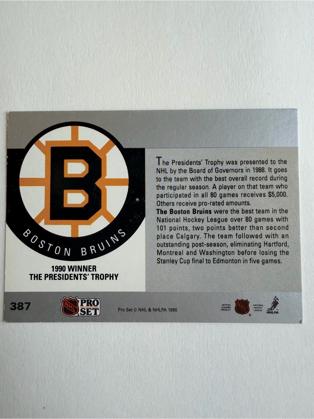 Boston Bruins Hockey Card Lot 1990-91 Pro Set NHL, Cam Neely, Ray Bourque - Picture 6 of 7